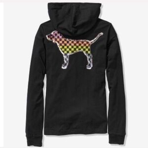 VS PINK Perfect Hoodie Tee - Black